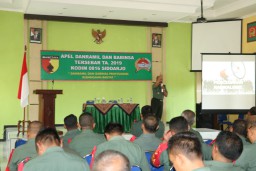 Kodim 0816 Sidoarjo gelar apel Danramil dan Babinsa Tersebar TA 2019