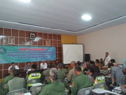 Babinsa koramil0816/10 Balongbendo hadiri Rapat koordinasi terkait pengamanan pilkades