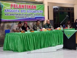 Pelantikan BPD di desa Binaan