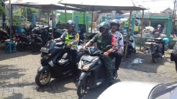 Jelang Tahun Baru 2020, Tiga Pilar Desa Larangan Gelar Patroli Bersama