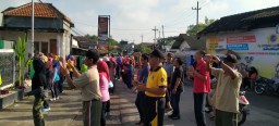 Motivasi Hidup sehat, Senam Kesegaran Jasmani bersama wargaTarik