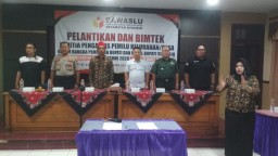 Danramil 0816/03 Buduran Menghadiri Bintek Panwaslu