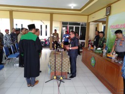 BATI TUUD RAMIL 0816/13 MENGHADIRI PELANTIKAN PJ KEPALA DESA PILANG KECAMATAN WONOAYU KABUPATEN SIDOARJO