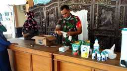 Anggota Ramil 6/Tanggulangin sosialisasi cegah Covid19