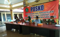 “Babinsa Koramil 0816/01 Sidoarjo siaga Posko Covid -19”