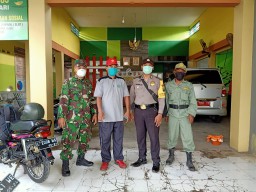 Danramil 0816/08 Jabon Hadiri Pelantikan BPD Terpilih Desa Trompoasri