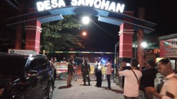 Danramil,Kapolsek dan Camat meninjau Chek poin di seluruh desa di wilayah Buduran