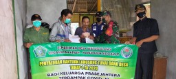 BLT DD hari ini disalurkan Desa Watugolong Kecamatan Krian Kabupaten Sidoarjo bagi terdampak covid-19 dan warga miskin
