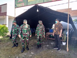 Dandim 0816/Sidoarjo Tinjau langsung Kesiapan Kampung Tangguh Dusun Semampir Desa Sidorejo Kecamatan Krian