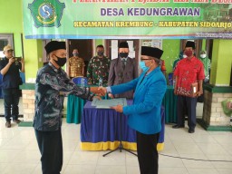 Batituud Ramil 0816/07 Krembung Hadiri Pelantikan PJ Kades Kedung Rawan Kec. Krembung