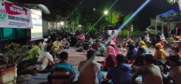 Danramil 0816/06 Tanggulangin Bersama Forkopimka Dan Masyarakat Melaksanakan Giat Cangkruan Bela Negara