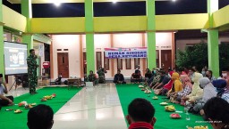 KORAMIL 0816/13 WONOAYU LAKSANAKAN KEGIATAN CANGKRUKAN BELA NEGARA