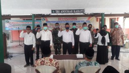 Danramil 0816/13 Wonoayu Hadiri Pelantikan BPD Desa Plosan Periode 2020 - 2026