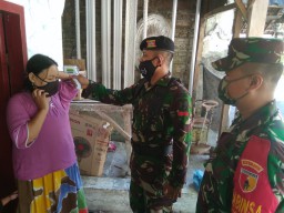 Forkopimka Jabon Keliling Kampung Berikan Himbauan Kepada Masyarakat Di Era Jatim Bermasker.