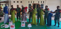 Koramil 0816/15 Sukodono melaksanakan Komsos dan Doa bersama Anak Yatim
