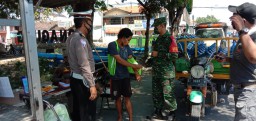 KORAMIL 15/SUKODONO BERSAMA FORKOPIMKA GELAR PENDISIPLINAN MASKER MEMUTUS RANTAI COVID 19