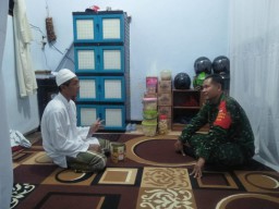 Danramil 0816/07 Krembung Laksanakan Silaturrahim di Ponpes Nurul Yaqin.
