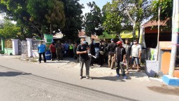 Koramil 0816/03 Buduran melaksanakan pengamanan UNRAS di Desa Binaannya