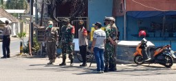 KORAMIL 0816/13 WONOAYU PENDAMPINGAN OPERASI YUSTISI WAJIB MASKER