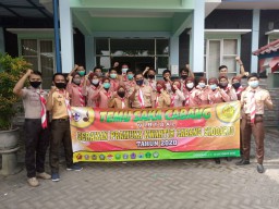Pelda Aidy Suryo Widodo dampingi Temu Saka Wira Kartika Kodim 0816/Sidoarjo secara Virtual Se-Kabupaten Sidoarjo.