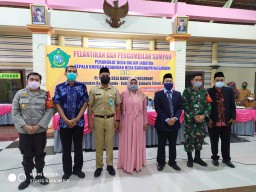 Danramil 0816/10 Balongbendo Hadiri Pelantikan dan Pengambilan Sumpah Perangkat Desa