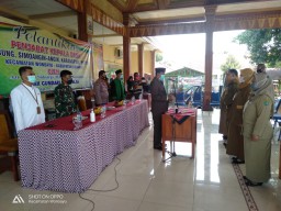Bati Tuud Koramil 0816/13 Wonoayu Hadiri Pelantikan Pj kades wilayah Wonoayu