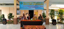 Bamintuud 0816/11 Tarik Hadiri Pengambilan Sumpah Penjabat Kepala Desa Gampingrowo