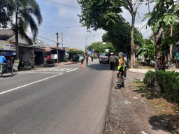 KORAMIL 0816/13 DUKUNG KECAMATAN WONOAYU GELAR OPERASI YUSTISI