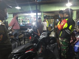 Koramil 0816/03 Buduran dalam ops yustisi protkes bersama