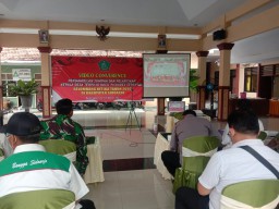 Danramil 0816/10 Balongbendo Hadiri Pelantikan Kepala Desa Terpilih