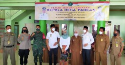 Danramil 0816/18 Sedati Bersama Forkopimka Hadiri Sertijab Kepala Desa Pabean.