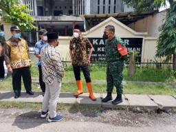 BERSAMA FORPIMKA, DANRAMIL 0816/16 WARU MENDAMPINGI KUNJUNGAN BUPATI SIDOARJO DI WIL WARU