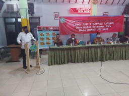 DAMPINGI DANRAMIL0816/16, BABINSA BREBEK MENGHADIRI PELANTIKAN KETUA RT/RW SE DESA BREBEK