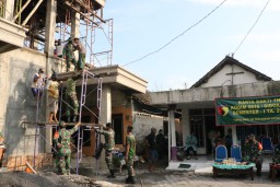 Kodim 0816/Sidoarjo gelar karbak TNI bangun masjid At Taufiq Wonoayu