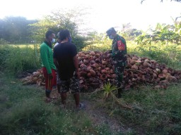 Peduli Terhadap Lingkungan,Babinsa Koramil 0816/05 Tulangan Komsos Dengan warga binaan