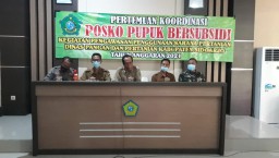 Dukung Ketahanan Pangan, Batuud Ramil 05/Tulangan hadiri rakor posko pupuk bersubsidi