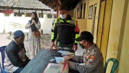 Babinsa Koramil 0816/05 Tulangan Gelar Operasi Yustisi wilayah Tulangan