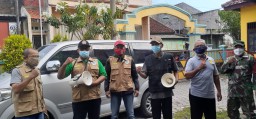 SATGAS COVID-19 DESA WEDORO BERPATROLI BERIKAN HIMBAUAN TENTANG PPKM DARURAT