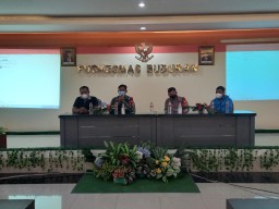 DANRAMIL 0816/03 BUDURAN MELAKSANAKAN KEGIATAN RAKOR DI PUSKESMAS BUDURAN