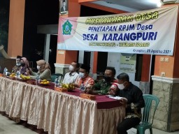 Babinsa Menghadiri Musyawarah Penyusunan RPJM Desa Karangpuri