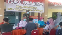 Babinsa Koramil 0816/05 Pantau dan laksanakan Pengamanan Pelaksanaan Vaksinasi Covid-19