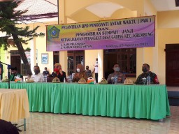 Peltu Yoyon Mukti Nugroho, SH Hadiri Pelantikan BPD PAW dan Pengambilan Sumpah Jabatan Mutasi Perangkat Desa Gading