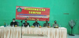 BABINSA 0816/03 BUDURAN DAN BHABINKAMTIBMAS MENGHADIRI PELANTIKAN ANGGOTA BPD