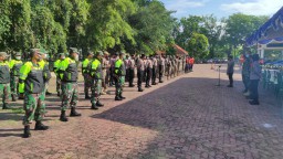 Babinsa Koramil 0816/05 Tulangan Kopda Maries Tergabung Dalam Sidang Tipiring Pelanggar Protokol Kesehatan Covid-19
