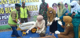 Babinsa Desa Ploso Hadiri Pelaksanaan Pembangunan BLK Komunitas di Yayasan Ponpez Abil Hasan Asy Syadzily