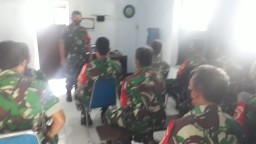Koramil 0816/05 Tulangan laksanakan Vicon bersama Pangdam V/Brawijaya tentang varian baru Omicron