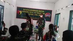 Kasdim Dan Pasiter 0816/Sidoarjo Bersama Tinjau Ketatalaksanaan Binter Koramil 0816/05 Tulangan