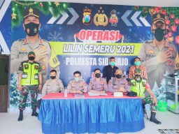 Anggota Ramil 0816/07 Laksanakan Pengamanan Gabungan di Pos Pantau Krian.