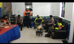 Anggota Ramil0816/07 ikut tergabung dlm Pengamanan di Pos Pam Krian.