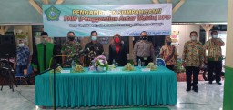 Danramil 0816/07 Krembung Hadiri Pengambilan Sumpah Pergantian Antar Waktu BPD Desa Tanjek Wagir